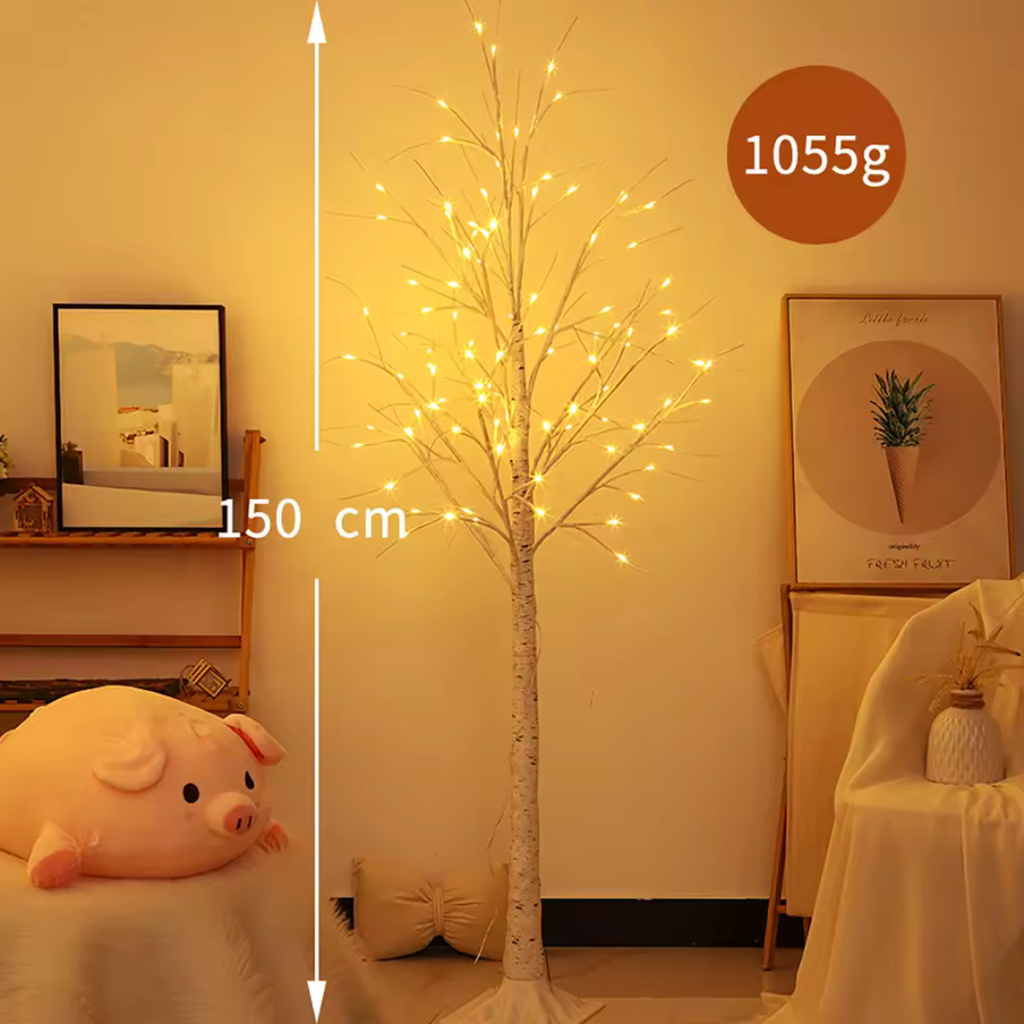 Árvore Luminosa de Bétula LED – Para Decoração de Ambientes e Eventos