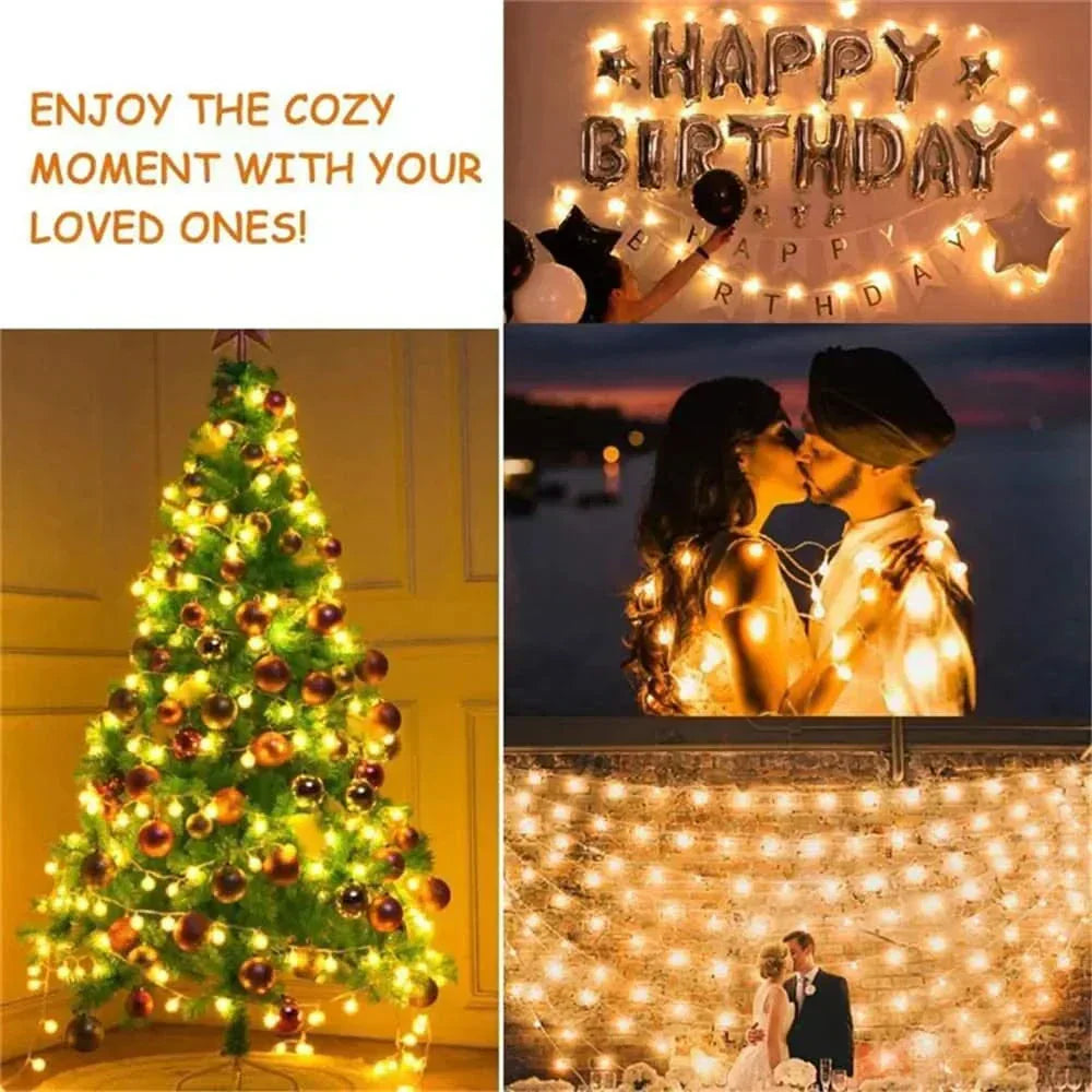 Luzes LED Encantadas para Natal – Magia e Brilho em Cada Canto