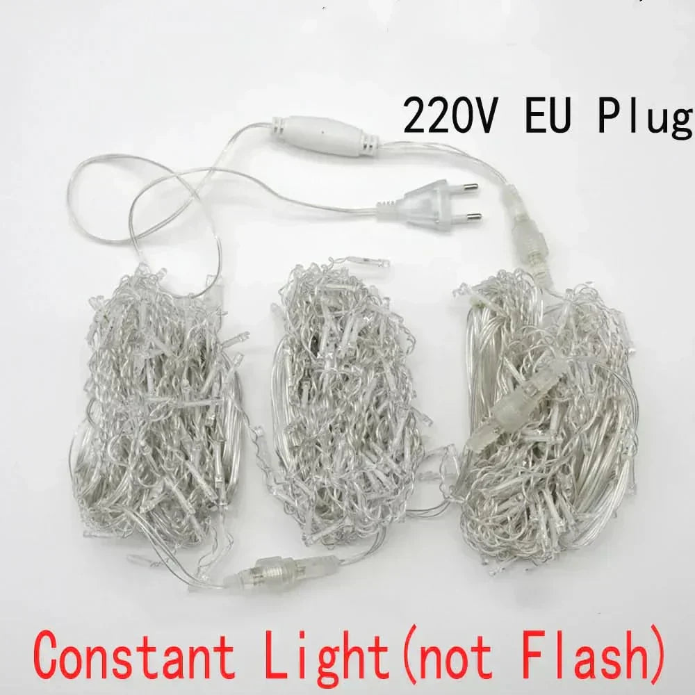 Cortina de Luzes LED Natalinas – Encanto e Magia para sua Casa