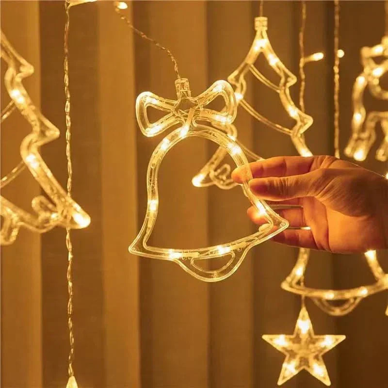 Cortina de Luzes LED Natalinas – Encanto e Magia em Sua Casa