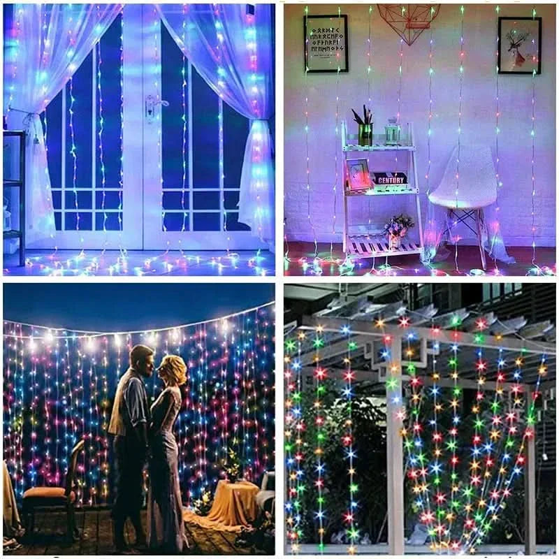 Cortina de Luzes LED Natalinas - Magia e Encanto em Sua Casa