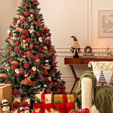 Árvore De Natal Decorada "Santa’s Workshop"