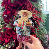 Papai Noel de Praia em Pé 28cm - Pré venda