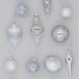 Kit 15 Enfeites De Luxo Winter Frost